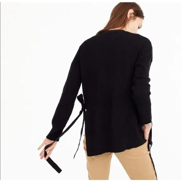 J. Crew slouchy cardigan with side ties size XS - Picture 2 of 9